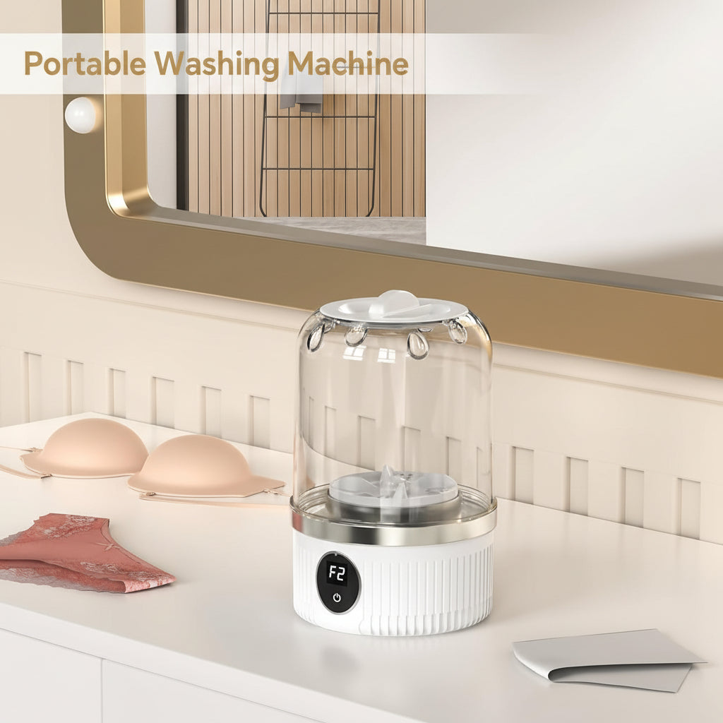 Compact Laundry Cleaner | Portable Washing Machine with USB Power | Ideal for Travel and Small Spaces