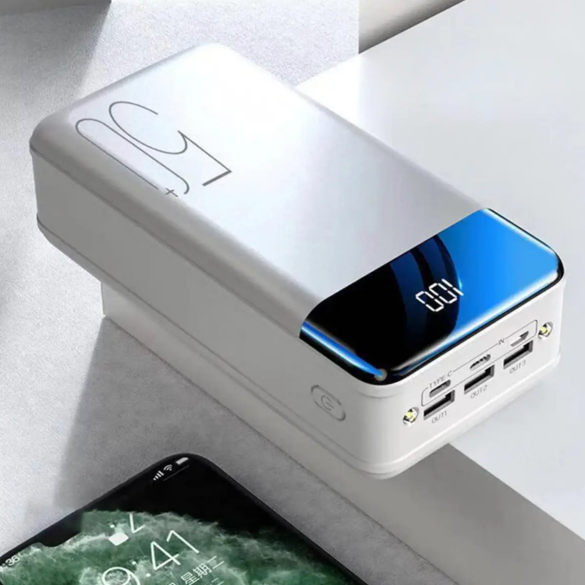 Portable Chargers 50,000 mAh Power Bank, High Capacity Portable Power Bank with Fast Charging, Battery Pack for Travel