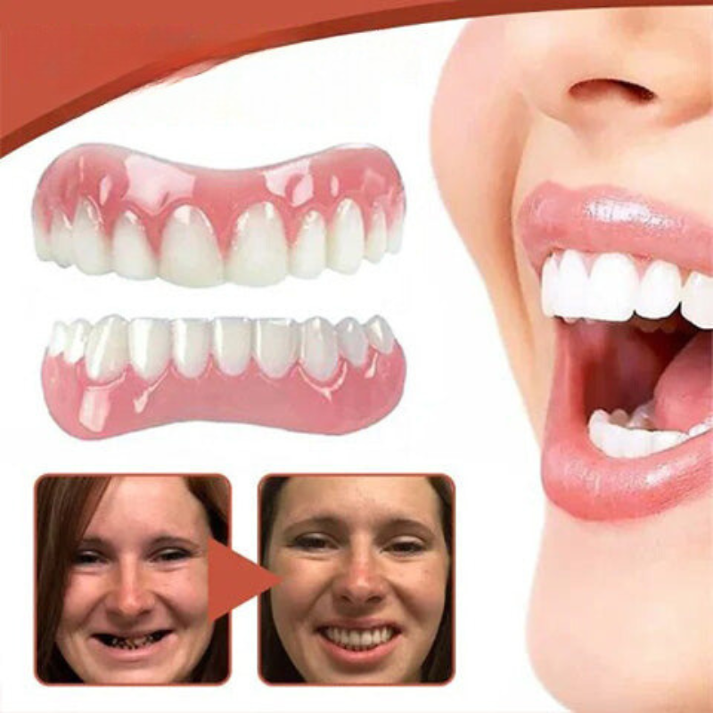 Flexible Denture Cushion Kit – Soft Silicone Comfort Liner for Upper & Lower Dentures – Pain-Free Fit