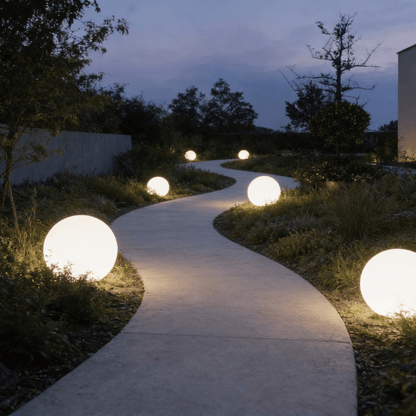 Portable LED Orb Lamp with Remote Control 4-Color Modes 10-20 in Rechargeable Cordless Sphere Light for Living Room Bedroom Bedside Nightsta