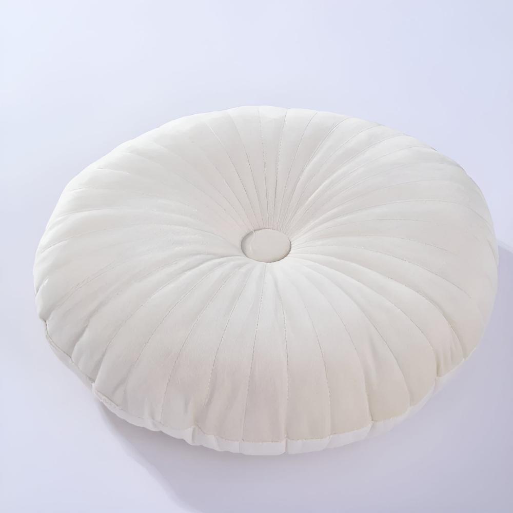 Pavo Plush Cushion - Pumpkin Shape, Soft Polyester