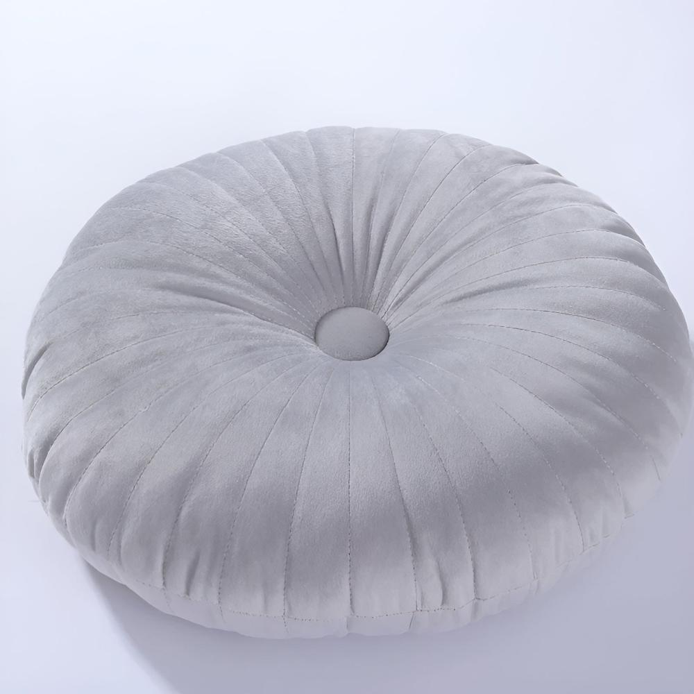 Pavo Plush Cushion - Pumpkin Shape, Soft Polyester