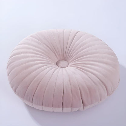 Pavo Plush Cushion - Pumpkin Shape, Soft Polyester