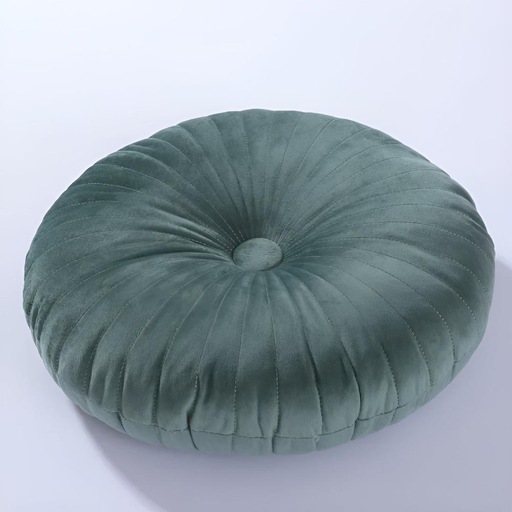 Pavo Plush Cushion - Pumpkin Shape, Soft Polyester