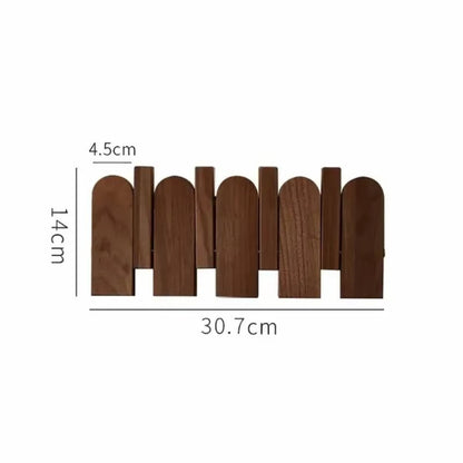 Pavo Wall Coat Rack - Wooden Piano Key Design, Wall Mounted Storage