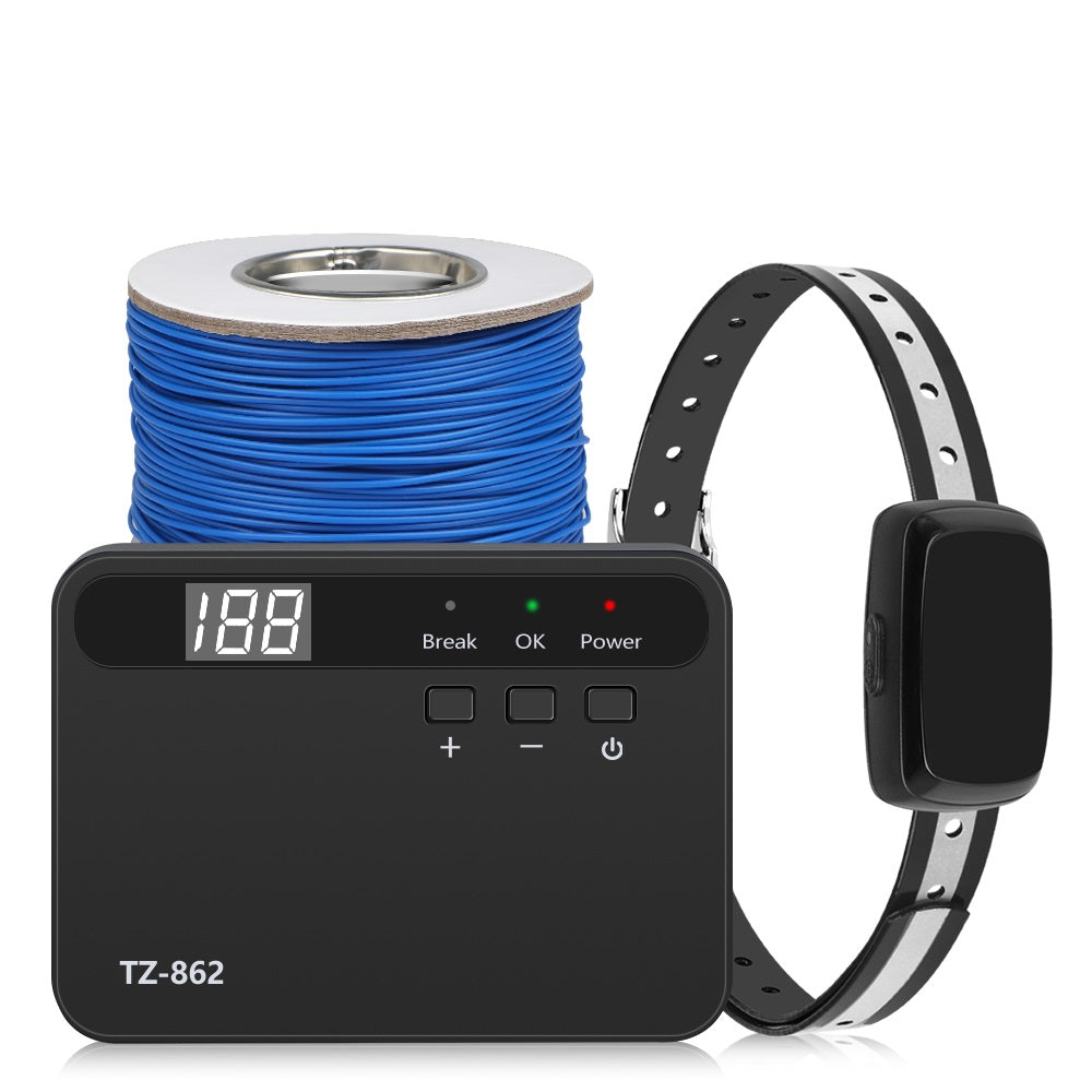 Pawfey | Sistema de cerca inalámbrica para perros con collar resistente a la intemperie | Límite ajustable para un desplazamiento seguro al aire libre