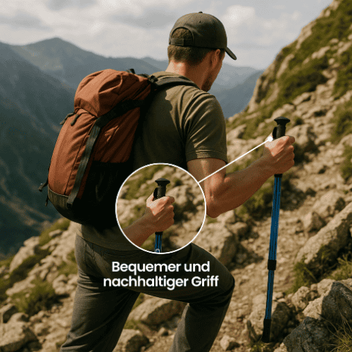 TRAILPRO – Adjustable Trekking Poles Lightweight Hiking Walking Sticks