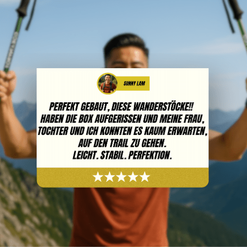 TRAILPRO – Adjustable Trekking Poles Lightweight Hiking Walking Sticks