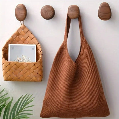 Pinnacle Modern Coat Hooks - Wall Mounted Solid Wood, Minimalist Design