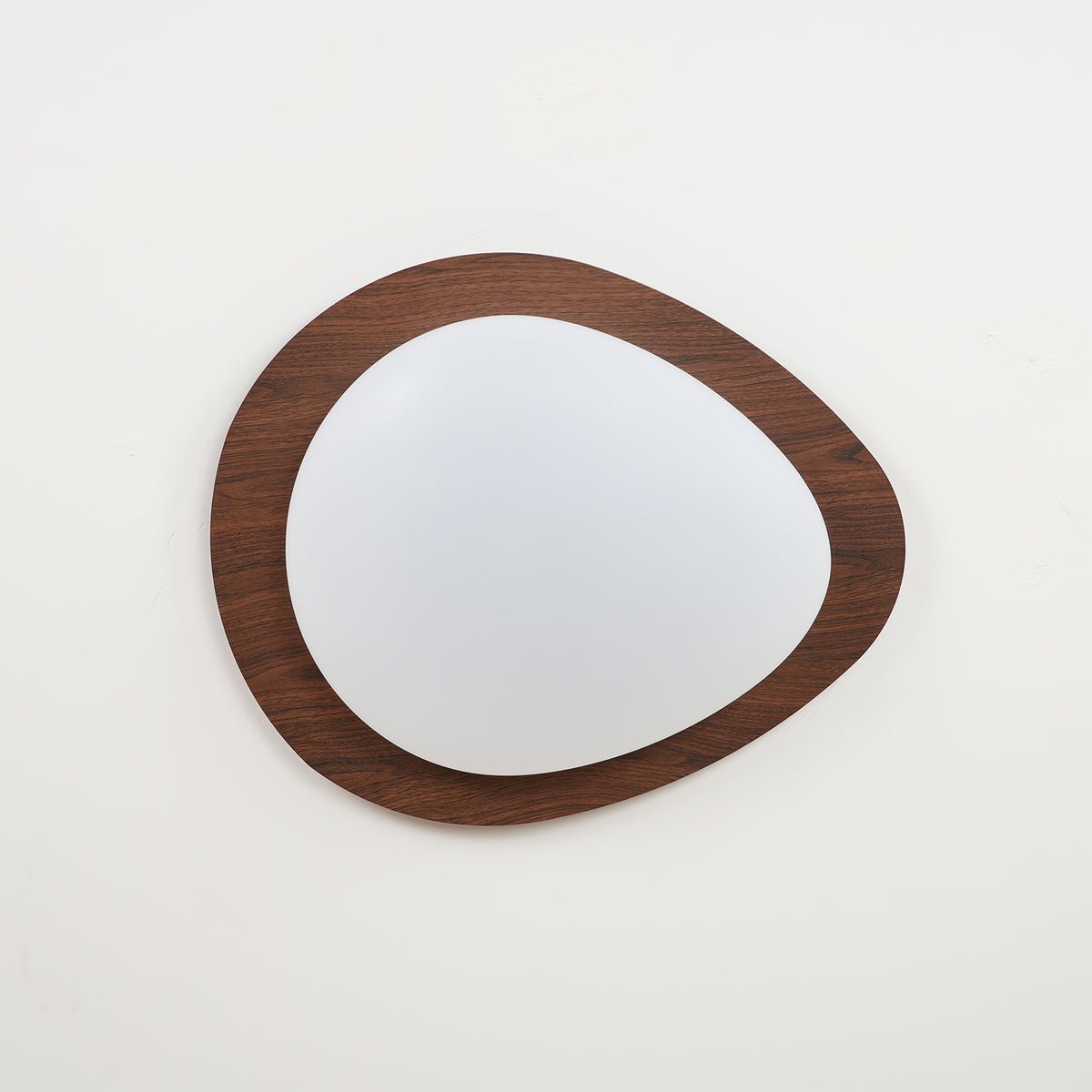 Flush Mount LED Ceiling Light Round 12 in Walnut Finish 12W Indoor for Bedroom Living Room Dining Room Kitchen Hallway Foyer Dimmable Low Pr