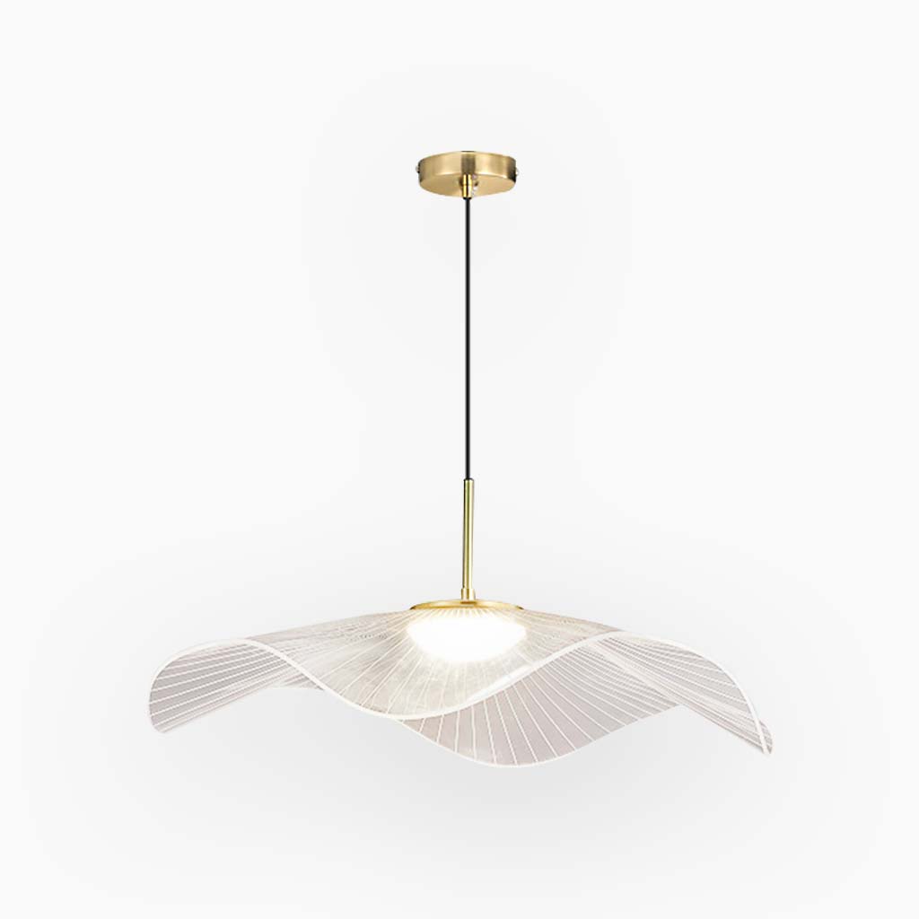 Acrylic Overhead Fixture 16-Inch LED with 3 Adjustable Color Temperatures for Dining Room Kitchen Bedroom | Contemporary Hanging Lamp Warm N