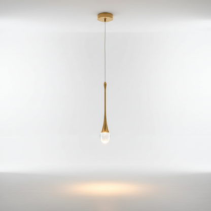 Tapered Glass Drop Ceiling Fixture 10 Inch Warm White Glow Adjustable Cord Hanging Light for Kitchen Island Dining Table Entryway Modern Hom