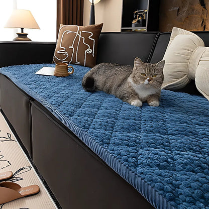 Funda acolchada para sofá para mascotas: protector de muebles impermeable con base antideslizante para perros y gatos – Funda para sofá lavable a máquina