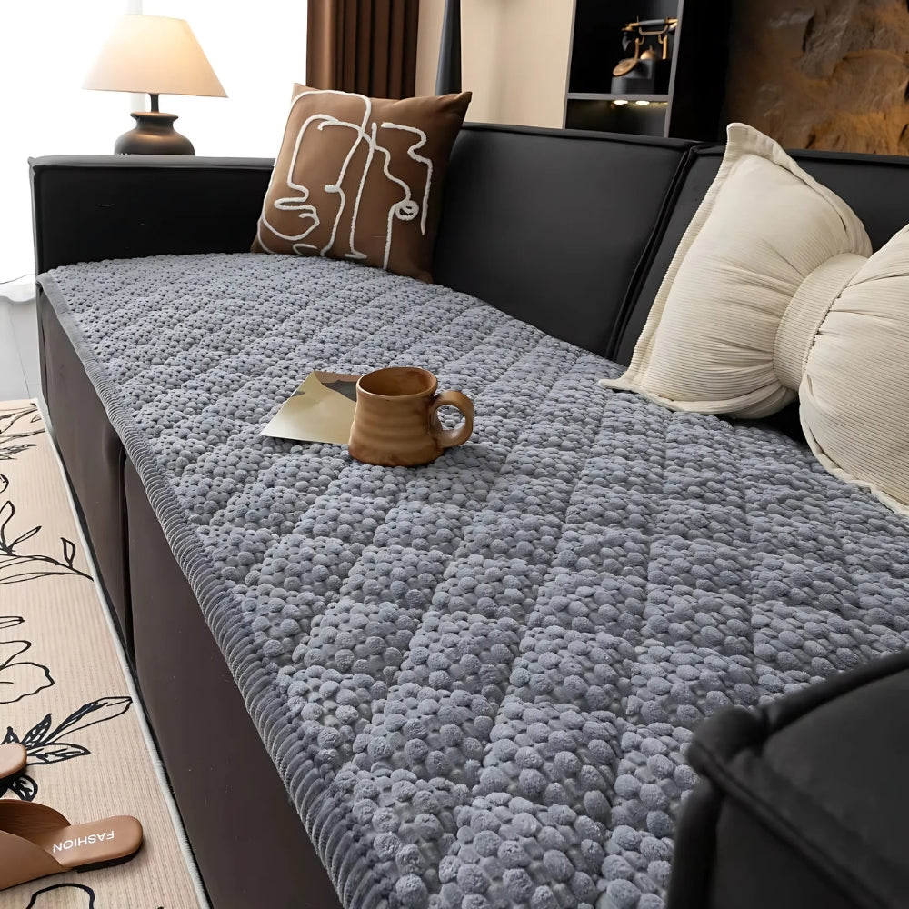 Funda acolchada para sofá para mascotas: protector de muebles impermeable con base antideslizante para perros y gatos – Funda para sofá lavable a máquina