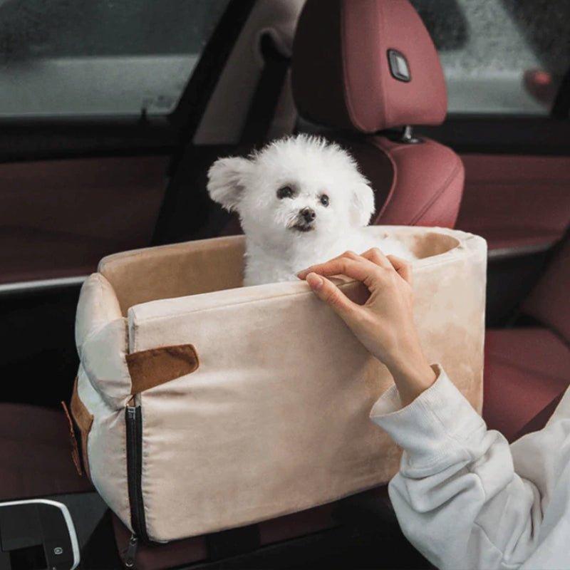 PetVoyage | Transportín elegante con arnés de seguridad | Bolso de viaje cómodo para trayectos sin estrés