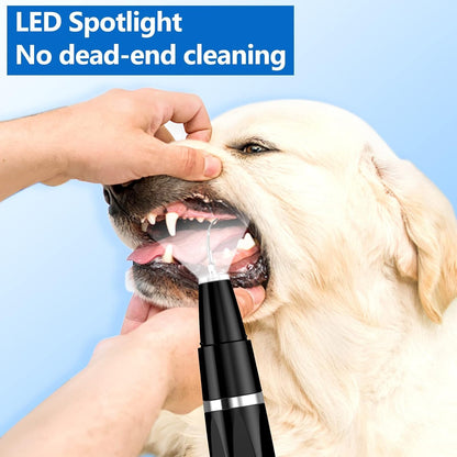 Limpiador de dientes para perros con ondas ultrasónicas, limpiador dental recargable para sarro, herramienta de limpieza dental para placa