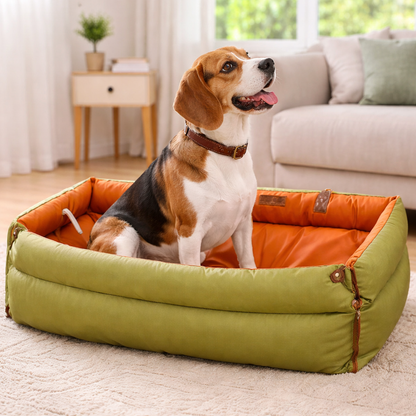 Pet Haven | Asiento elevado para perros con diseño impermeable | Comodidad elevada para viajes seguros