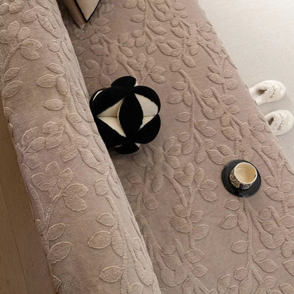 Petal Comfort Sofa Cover - Soft Microfiber, Versatile Floral Design