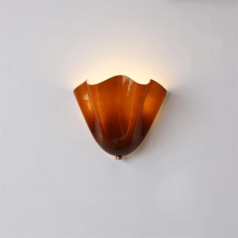 Petalia | Modern Glass Wall Sconce with Organic Design | Ambient Lighting for Elegant Spaces