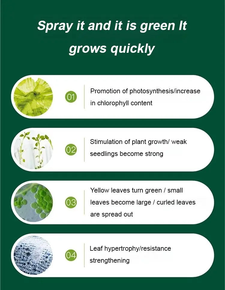 Liquid Plant Growth Booster for Stronger Roots & More Blooms – Indoor Outdoor Fertilizer for Houseplants Vegetables Herbs Succulents Fruit T