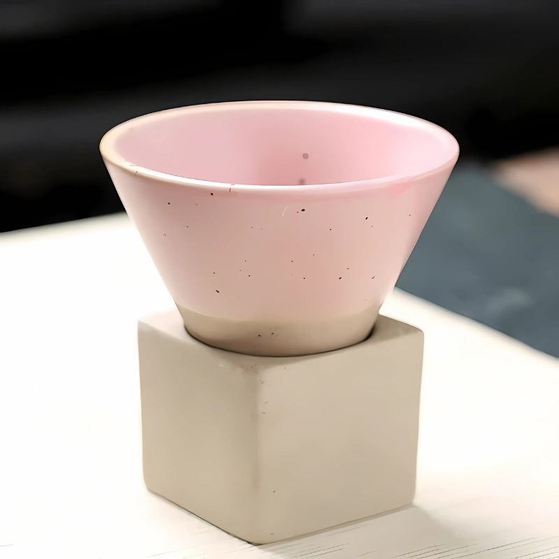 Handcrafted Ceramic Coffee Cup with Saucer – Japanese-Inspired Glazed Espresso Mug for Coffee Lovers & Tea Enthusiasts