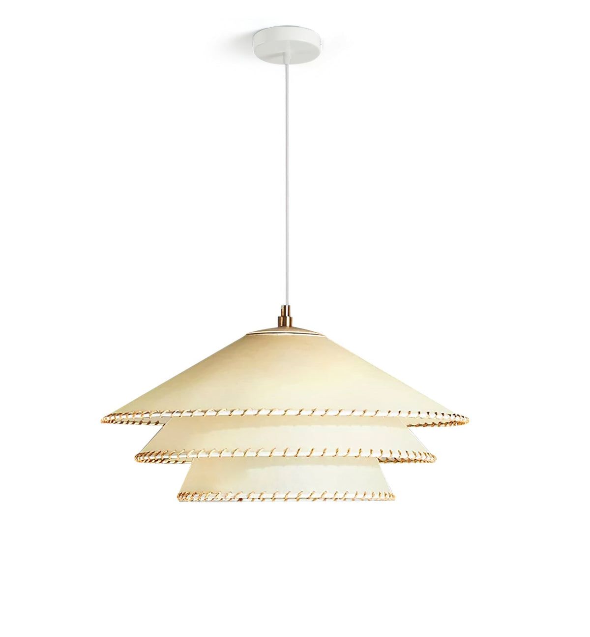 Oversized Fabric Drum Shade Ceiling Light for Kitchen Island & Dining Table – Adjustable Height Indoor Fixture with E26 Socket, Warm Ambient