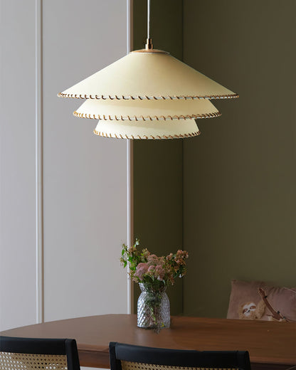 Oversized Fabric Drum Shade Ceiling Light for Kitchen Island & Dining Table – Adjustable Height Indoor Fixture with E26 Socket, Warm Ambient
