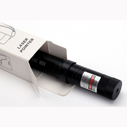 USB-C Rechargeable Laser Presenter with Focus Control 6.5 Inch Aluminum Astronomy Pointer for Stargazing Conferences Surveying Hiking Outdoo