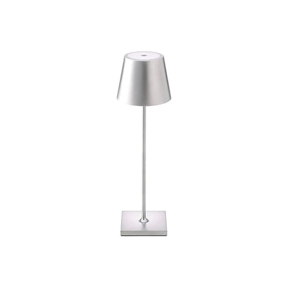 Rechargeable LED Desk Lamp with Touch Dimmer – Cordless Metal Accent Light for Bedroom, Patio, Office – 15 Inch Portable USB Lamp for Indoor