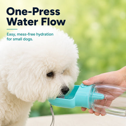 Ortekor Portable 2-in-1 Pet Water & Food Bottle – Keep Dogs Hydrated & Fed on Walks, Hiking, or Travel