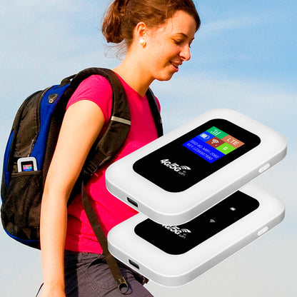Portable Pocket Hotspot Router 4G LTE WiFi Adapter 150Mbps 10-Device USB-C Travel Internet Modem SIM Card Dongle for Mac PC Laptop Tablet