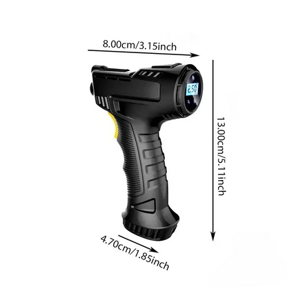 Portable Air Compressor | 120W Handheld Tire Inflator with Smart Auto-Stop Feature | Compact Design for Effortless Inflation
