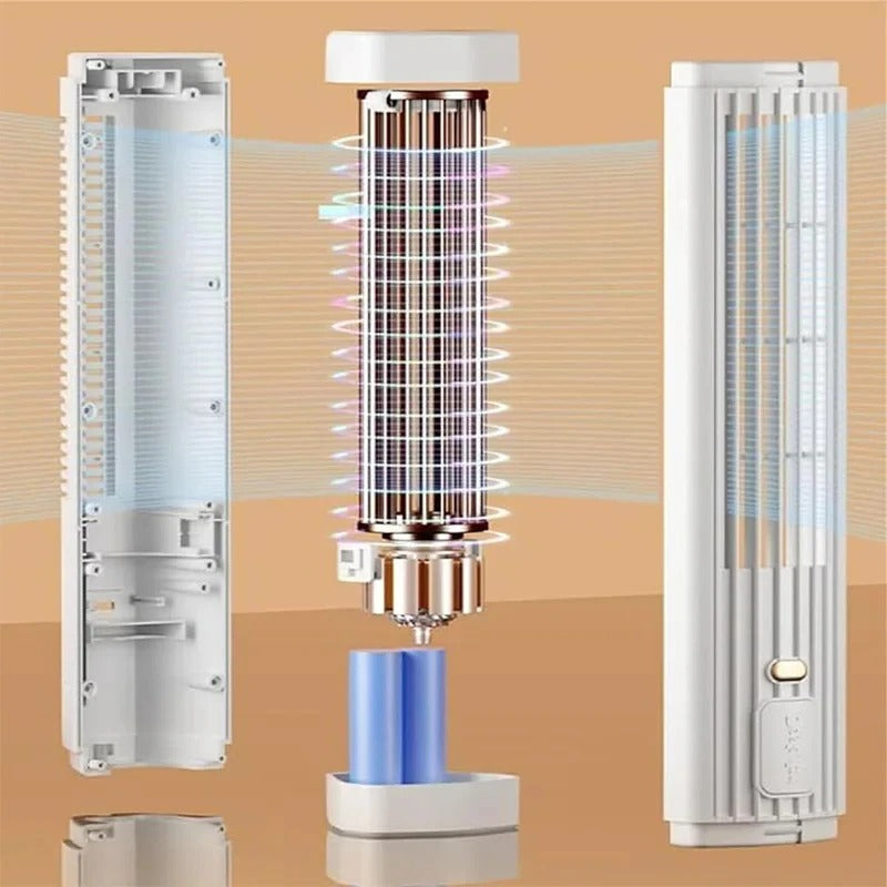 Portable Air Conditioner Fan | Bladeless Design with USB Rechargeable Battery | Compact Cooling Solution for Ultimate Comfort