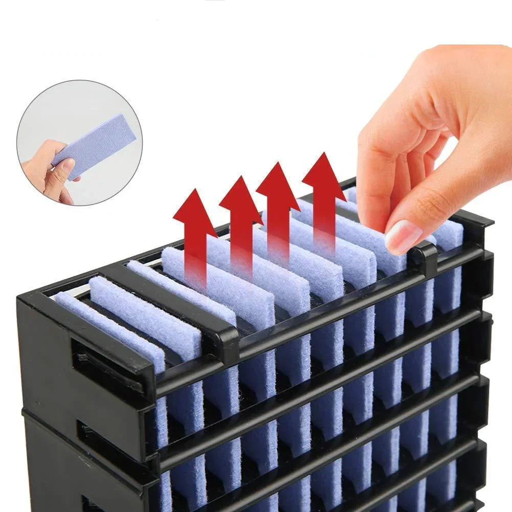 Enfriador de aire portátil | Ventilador enfriador evaporativo 3 en 1 con luz LED | Diseño ligero para aire fresco y comodidad