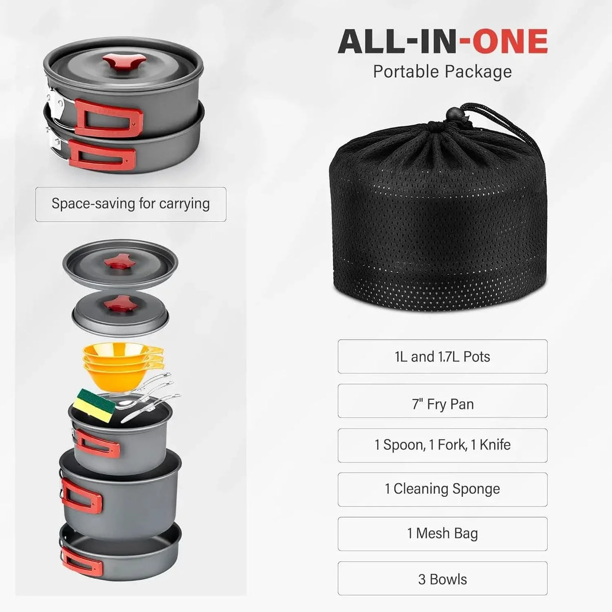 GEARFLOW – Portable Camp Kitchen Kit for Everyday Exploration