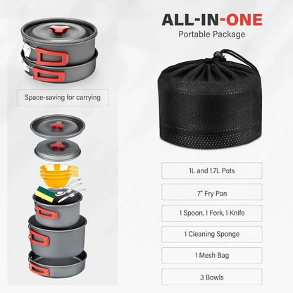 GEARFLOW – Portable Camp Kitchen Kit for Everyday Exploration