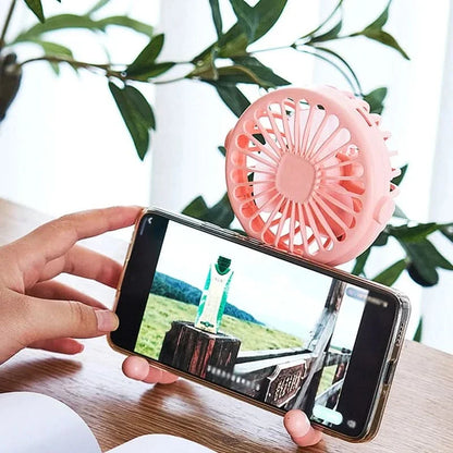 COOLCLIP – Portable clip-on USB rechargeable fan with 3-speed airflow for stroller use