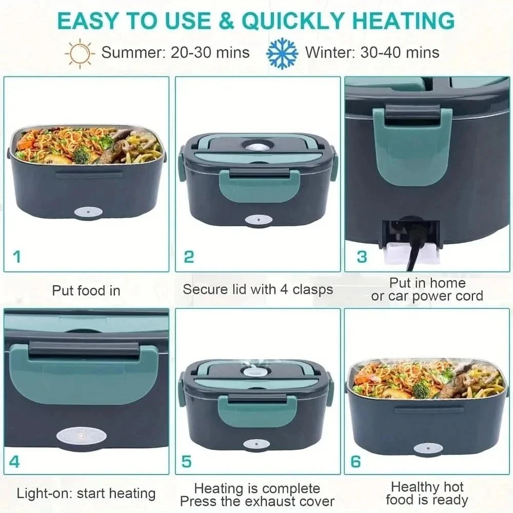 LUNCHVAULT – Electric Lunch Container for Travel & Office Meals