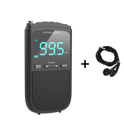 Radio de emergencia portátil Ortekor | Radio meteorológica AM/FM con más de 10 horas de duración de batería | Diseño compacto para seguridad en exteriores