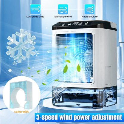 Portable Mini Air Conditioner, USB Evaporative Air Cooler for Desk, Quiet Small Air Conditioner for Bedroom