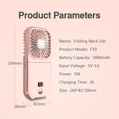 Portable Phone Holder with Cooling Fan & Rechargeable Battery for Summer Comfort