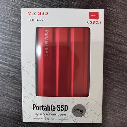 Portable SSD External Drive with Metal Enclosure for Fast Data Transfer