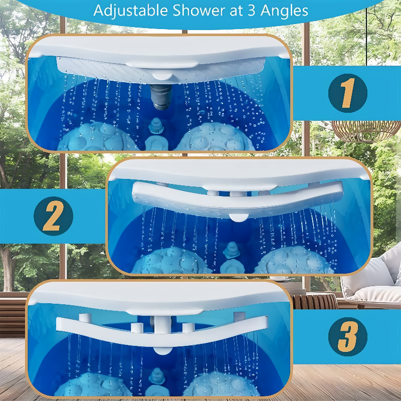 Heated Foot Spa with Motorized Rollers, Water Jets & Red Light Therapy for Home Relaxation