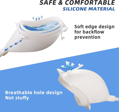 Urine Bag for Men and Women, Portable Urinal with Waist Belt and Leg Straps, Wearable Urine Collection System