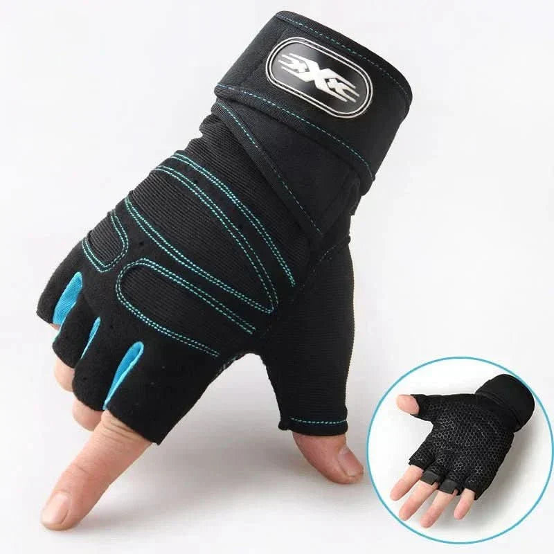 Weight Lifting Gloves with Wrist Support, Padded Workout Gloves, Gym Gloves for Cycling and Fitness Training