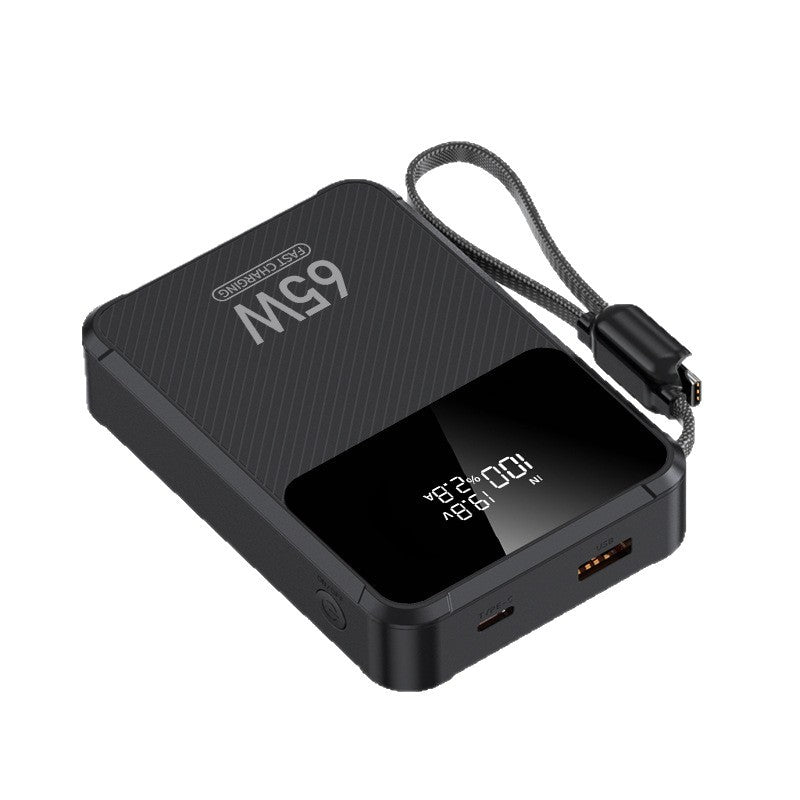 Power Bank | Cargador portátil de 65W con carga rápida inteligente y pantalla digital | Compatibilidad con múltiples dispositivos para energía dondequiera que vayas