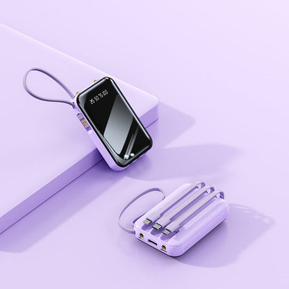 Ortekor Best Power Bank | Best Portable Charger with Integrated Cable Management & Digital Display | High-Capacity Portable Power Bank for iPhone, Samsung & Android