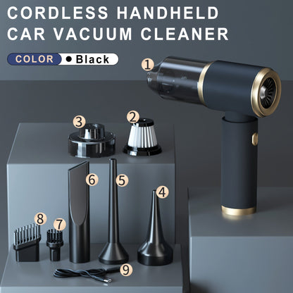 Powerful Cordless Handheld Car Vacuum Cleaner with 5000 PA Suction | Compact Design for Deep Cleaning