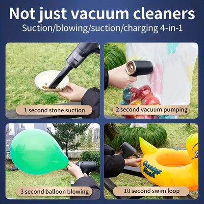 Powerful Cordless Handheld Car Vacuum Cleaner with 5000 PA Suction | Compact Design for Deep Cleaning