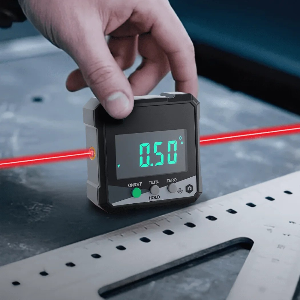 Digital Angle Finder with LCD Display, Angle Finder Tool with Magnetic Base, Digital Protractor, Angle Measuring Tool